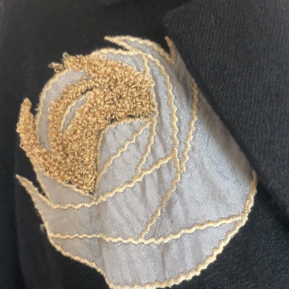 ChanLuu wool embroidered appliqué coat. Size S - Picture 2 of 8